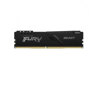 Memoria RAM Fury Beast DDR4 gamer color negro 8GB Kingston 3200mhz