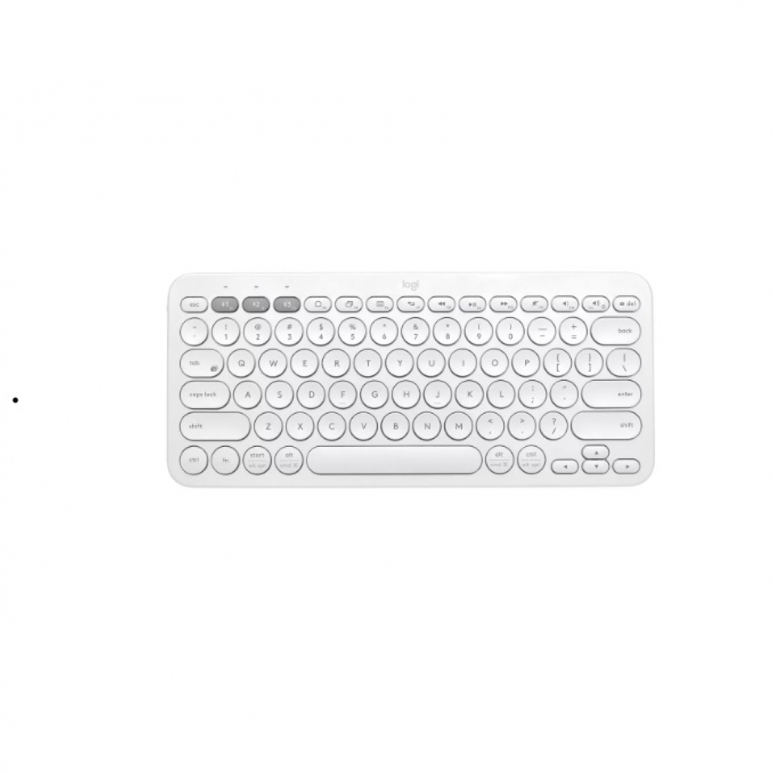 Teclado bluetooth Logitech K380 QWERTY ingls US color off-white